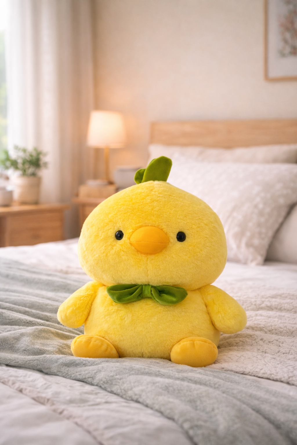SugarPlum Cute Yellow Duck Plush Toy – Ultra Soft & Huggable Premium Soft Toy for Kids & Gifting