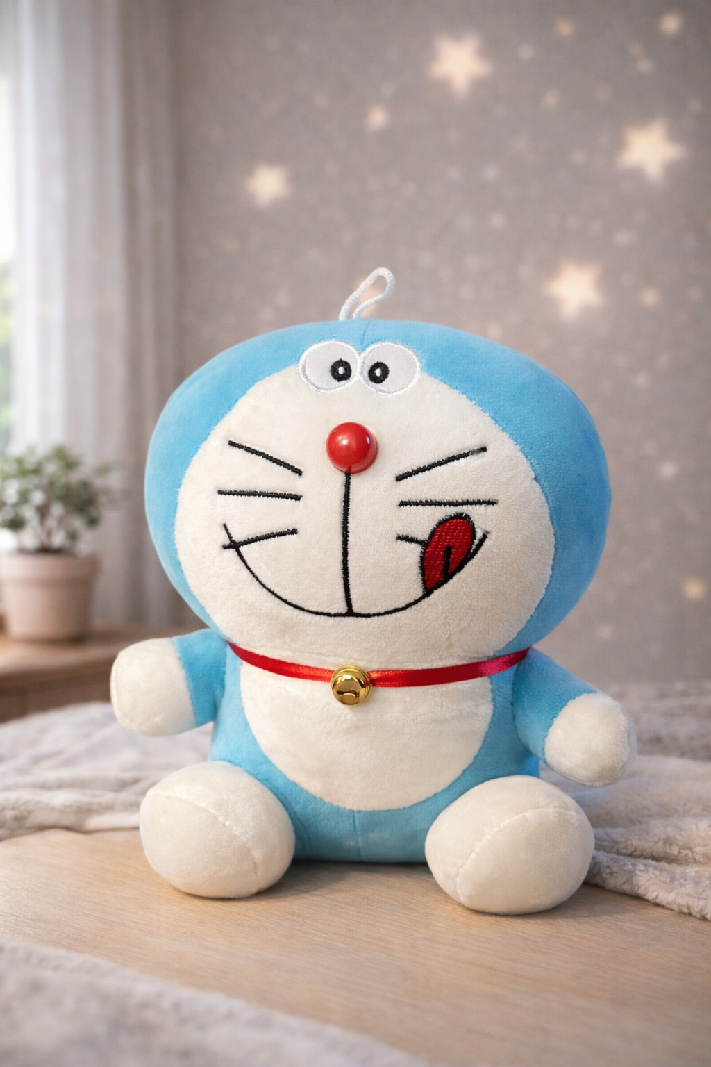 SugarPlum Doraemon Plush Toy – 28 cm Premium Soft & Huggable Cartoon Teddy for Kids & Gifting