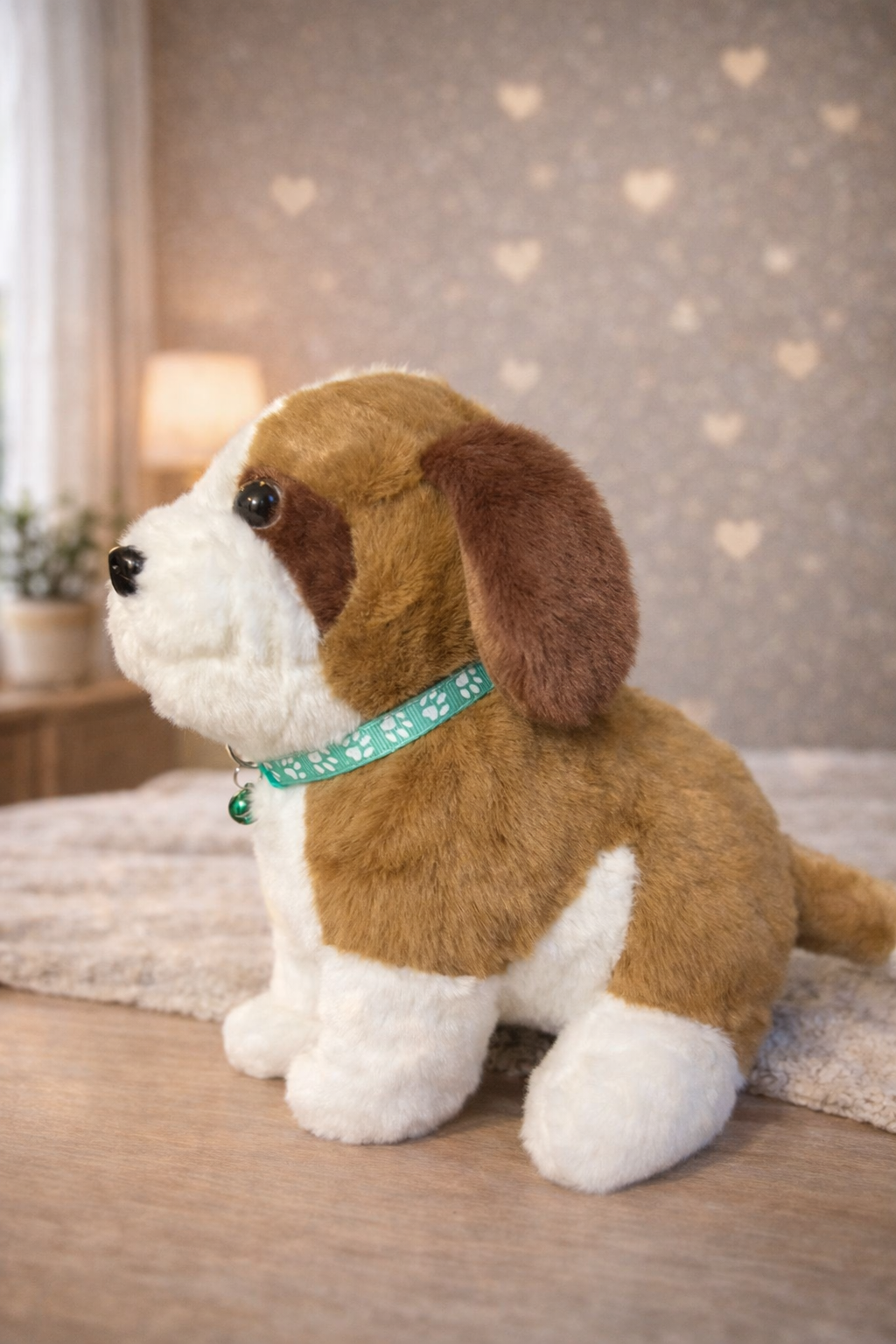 Cute Bell Puppy Plush Toy 30Cm