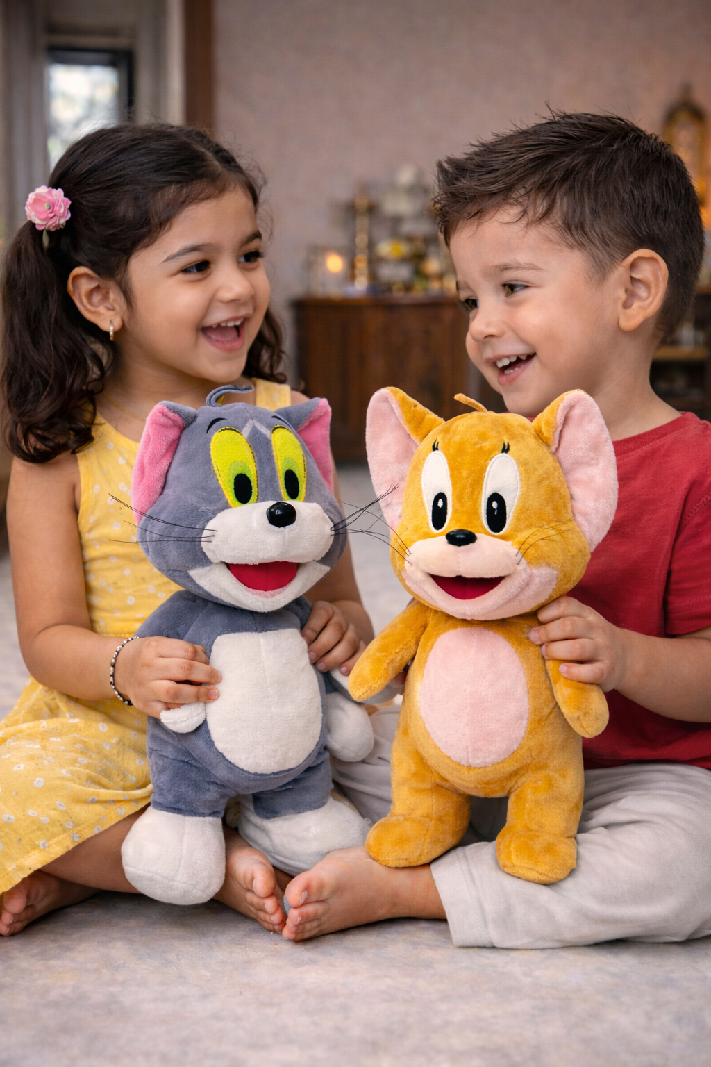 Tom & Jerry Plush Toy Pair – Ultra Soft Cartoon Cuddle Set 35Cm each