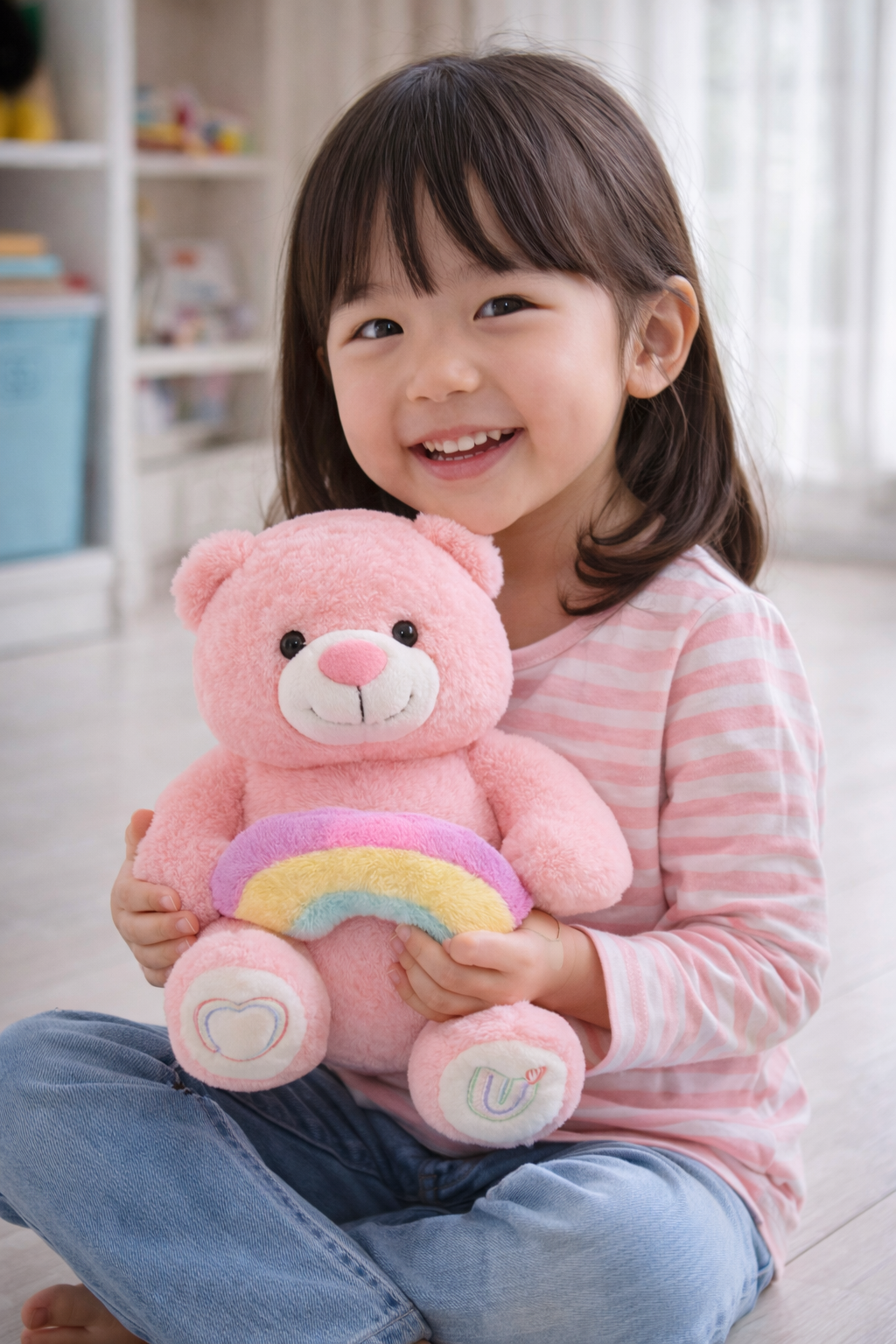 Rainbow Cloud Teddy – Ultra Soft Pastel Plush Dream Buddy (40 cm)