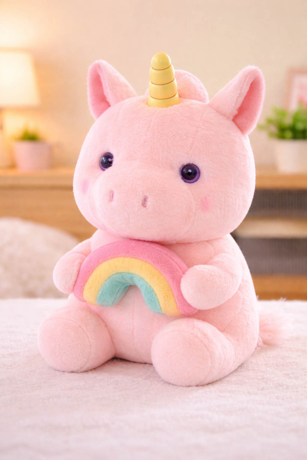 Unicorn Rainbow Plush Toy  35Cm