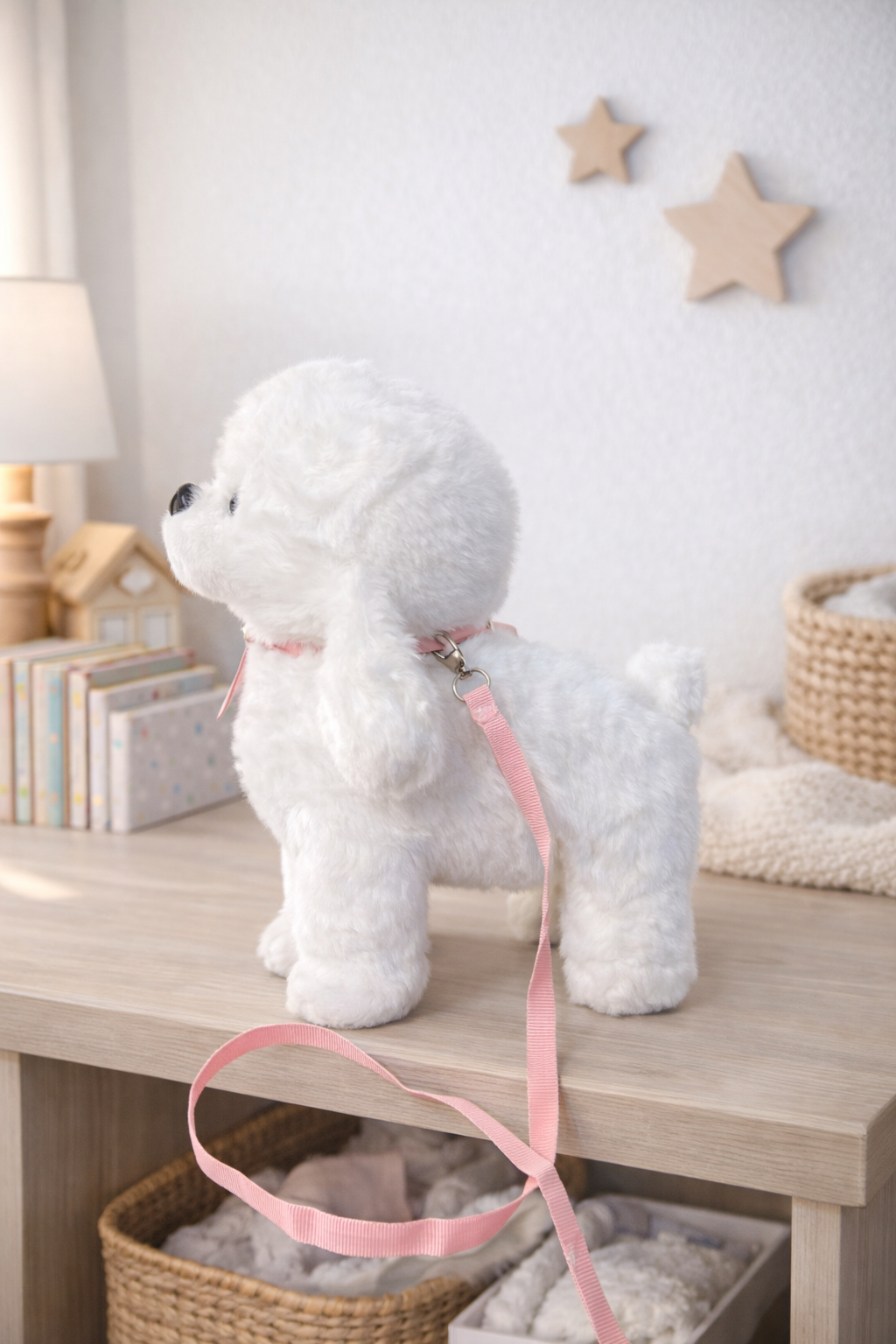 Puddle Big Cute Dogs Plush Toy Set (35cm) – White & Brown Spotted Soft Dog Toy