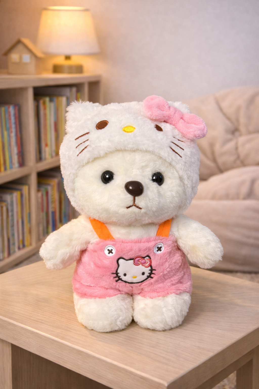 Cute Character Detachable Hoodie & Cloth Bear Soft Toys 22Cm