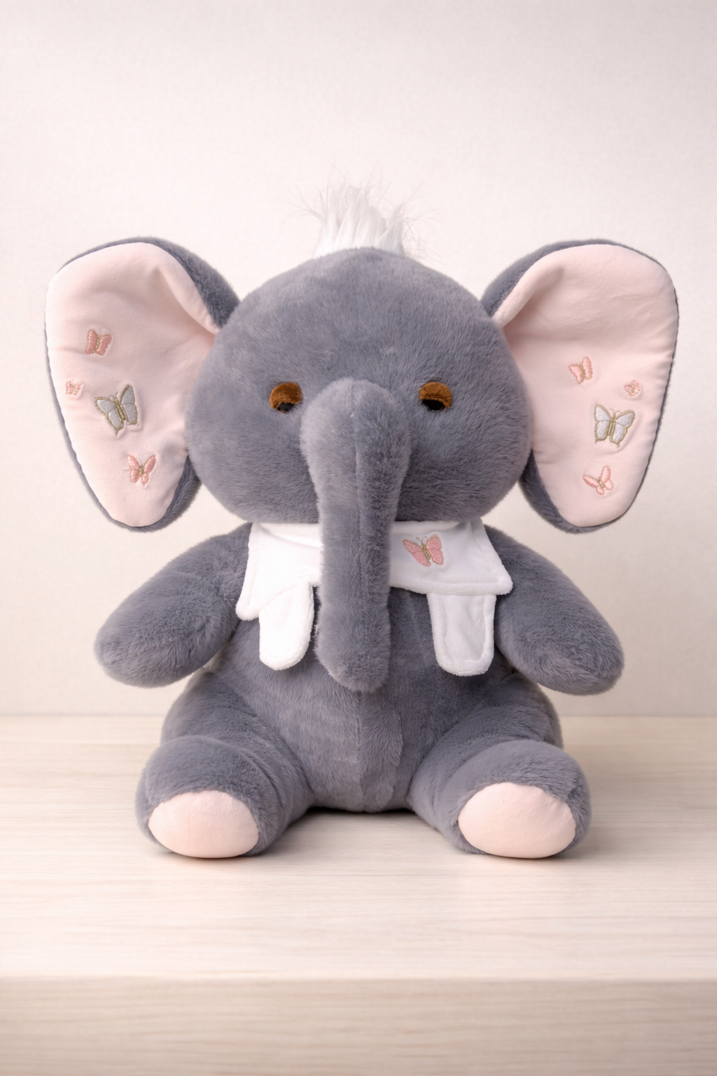 Butterfly-Ear Elephant Plush – Ultra Soft Cute Gift Toy 45Cm