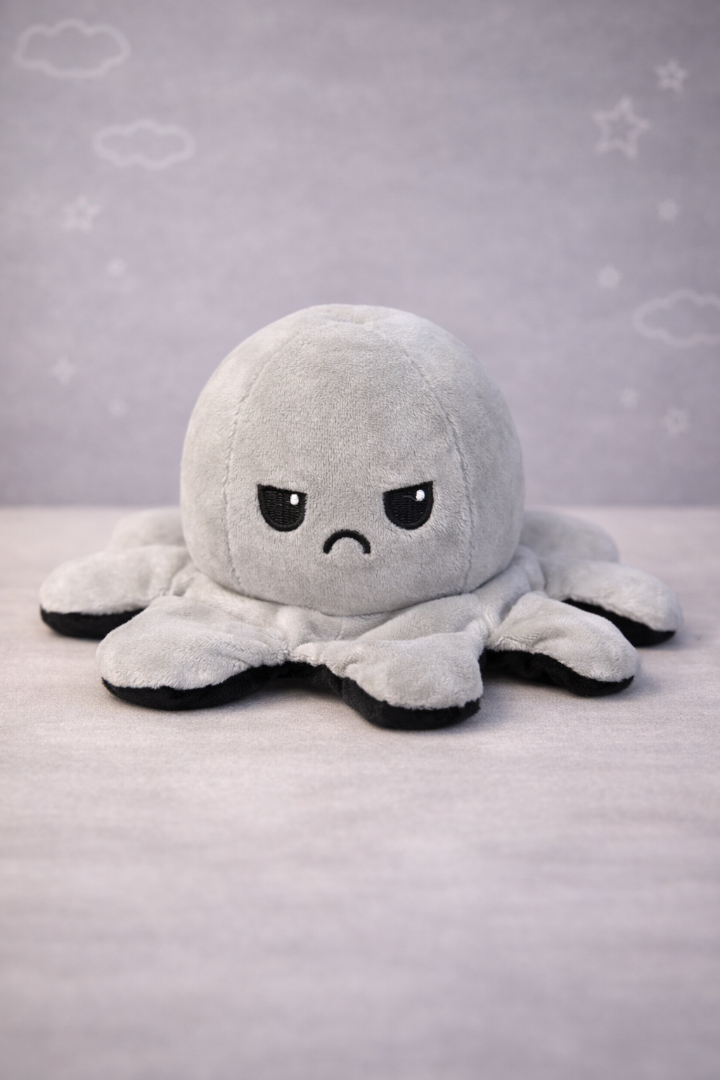 Premium Mood Octopus Plush Toy – Reversible Soft Toy for Kids, Stress Relief & Cute Gifting