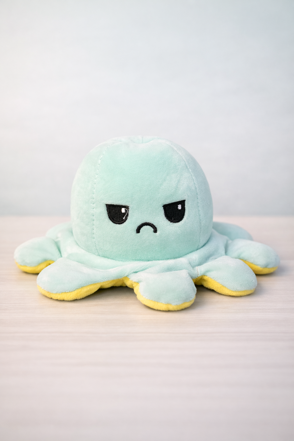 Premium Mood Octopus Plush Toy – Reversible Soft Toy for Kids, Stress Relief & Cute Gifting