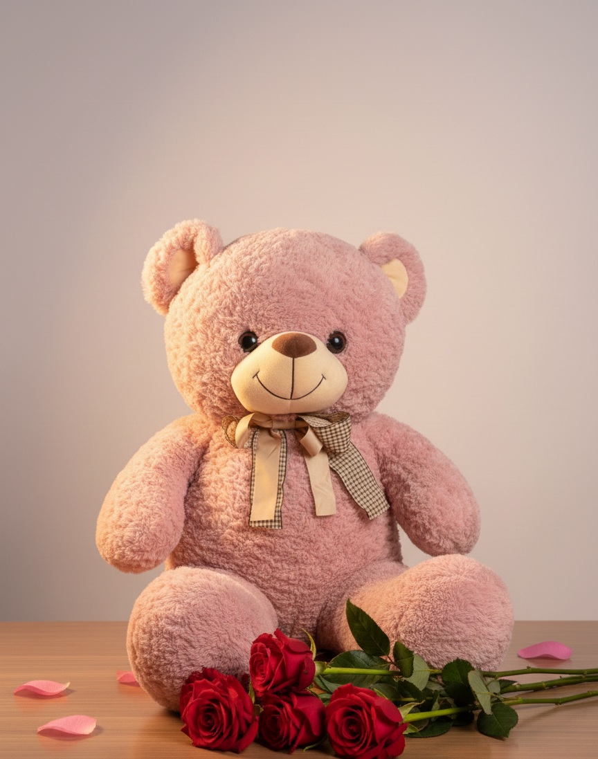 IceCream Rabbit Fur Teddy (80 cm) – Premium Gifting & Valentine Purposes