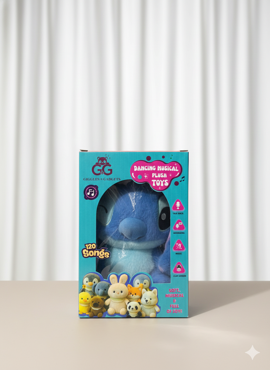 Clap-Activated Dancing Musical Toy – Interactive Music & Movement Soft Toy for Kids & Gifting (Sound & Dance Feature)