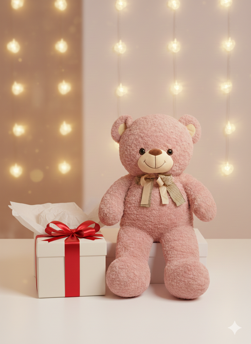 IceCream Rabbit Fur Teddy (80 cm) – Premium Gifting & Valentine Purposes
